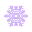 D832.stl Geometric Snowflake - Geometric Snowflake Figure STL