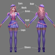 CaitlynHeart07.png Heartthrob Caitlyn Accessories League of Legends STL files