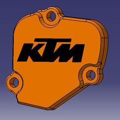 Cache valve KTM.JPG Download STL file Husqvarna 125 150 SX TC KTM Cylinder Valve Cover • 3D print design, M46-parts