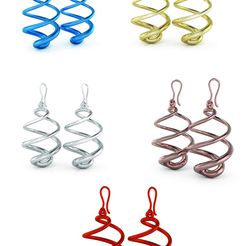 STL file Exhibitor Earrings Ataud 💍・3D printer design to download・Cults