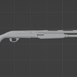 SHOTGUN-SHOWCASE.png 1/12 Scale Shotgun Gun M2