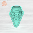 1.876.png CHRISTMAS PIZZA X8 SLICES CUTTER + STAMP / COOKIE CUTTER CHRISTMAS