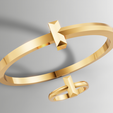 1.png Tiffany T Style Ring Bangle Set 3D Model STL 3DM Cad File