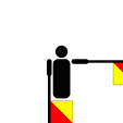 Semaphore_Foxtrot.png Complete flag system semaphores (Winkeralphabet) for multi color prints