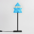 download-2.png Archivo STL gratis Lámpara de mesa de Origami・Objeto para impresora 3D para descargar