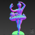 SNAG-1398.png Floral Ballerina - 3D Model for Printing