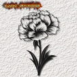 project_20231008_1412150-01.png Carnation wall art flower wall decor floral decoration
