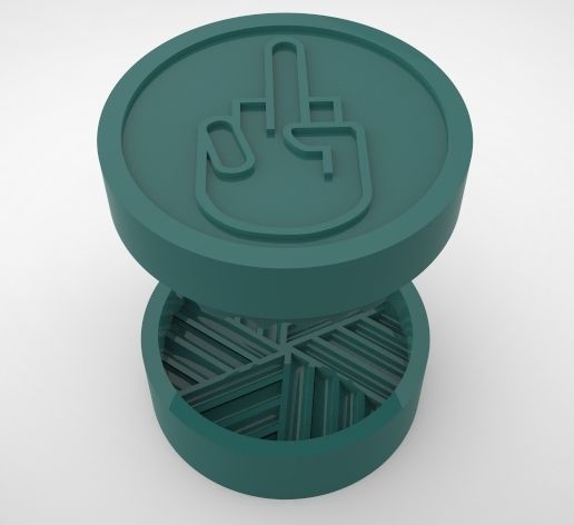 GRINDER WEED - DIY - FUCK YOU - 3D model önizlemesi