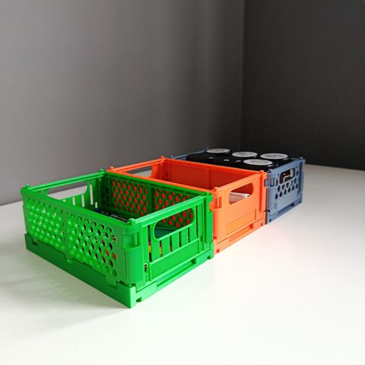 🔪 Foldable Stackable Crates - Storage crates・ STL File for 3D printing ...
