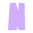 N.stl Letters and Numbers DRAGON BALL Z | Logo