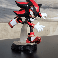 5fc32fe3-dff4-4355-9533-c6a822b40184.png Free 3D file Team Dark Figurine Set: Shadow, Rouge, E123-Omega, and Super Shadow amiibo figures・Model to download and 3D print