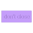 door_wedge.stl customizable door wedge with text inlay