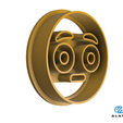 Flushed-Face_1.2.png Emoji- Flushed face-COOKIE CUTTER