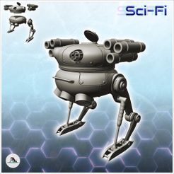 1-PREM.jpg Fichier STL Robot de combat Nindon (33) - Futur Sci-Fi SF Post apocalyptique Tabletop Scifi Wargaming Exploration planétaire RPG・Objet pour impression 3D à télécharger