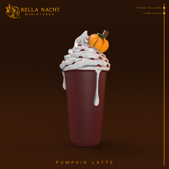 PumpkinLatte.png STL file Pumpkin Latte・3D printing design to download