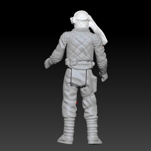 ScreenShot021.jpg STAR WARS .STL Luke skywalker Hoth .3D ACTION FIGURE .OBJ KENNER STYLE.