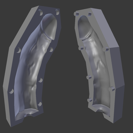 🍆Mold・Free STL File for 3D printing・Cults