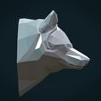 PWH-15.jpg Low poly Wolf head