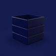 03.-Cube-03-3-Layers.png 03. Cube 03 - 3 Layers - Planter Pot Cube Garden Pot - Kyoko