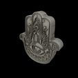 06.jpg Hamsa Hand symbol 3D model relief 03
