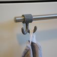 f093a45ba6c0d979d3fa790ca4fd2572_display_large.jpg Kitchen Towel Hook for Round Bars (Customizable)