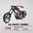 0.jpg Chopper custom biker motorcycle STL printable 3D print