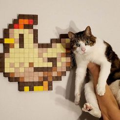 20180901_112649.jpg Free STL file 3D Penny-Powered Pixel Art Blocks - Video Game Art・3D printing template to download