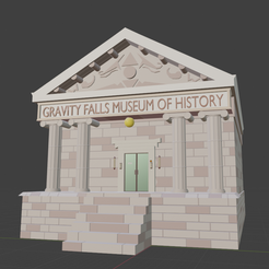 Museum.png Free STL file Gravity Falls - "Museum・3D printer model to download