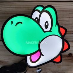 339801500_1640888856425014_4808208727291799674_n.jpg STL file Yoshi Lamp 3D・Design to download and 3D print