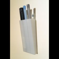 3D Printable Whiteboard Marker Caddy by Clockspring