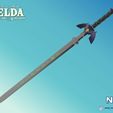 Folie18.jpg Master Sword - Zelda Tears of the Kingdom - Decayed and Fused - Life Size