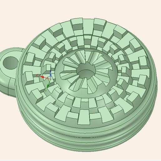 Interlocked Keychain - 3D model önizlemesi