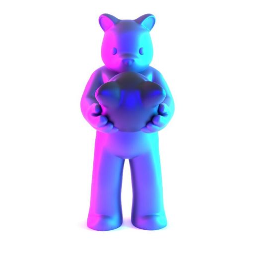 0022.jpg Face to Face Bear Inner Self Luke Chueh toy