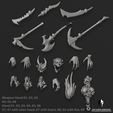 Breakdown_Hands.png Fichier STL Guerriers de la guerre maudite - 01 - Elfes maudits・Plan imprimable en 3D à télécharger