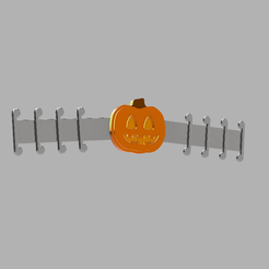 xx.PNG Télécharger le fichier STL Potiron d'Halloween - Modèle de bracelet de masque • Objet imprimable en 3D, ClawRobotics