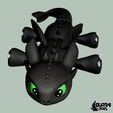 Chimuelo.jpg TOOTHLESS FLEXI ARTICULATED (3mf included) Multicolor