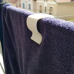 Pince-serviette.jpg Datei OBJ Handtuchklemme / Towel clip・Modell für 3D-Druck zum herunterladen, Houbacan