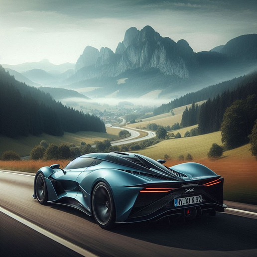 A hyperion X1 sports car 🏎️ 3D model