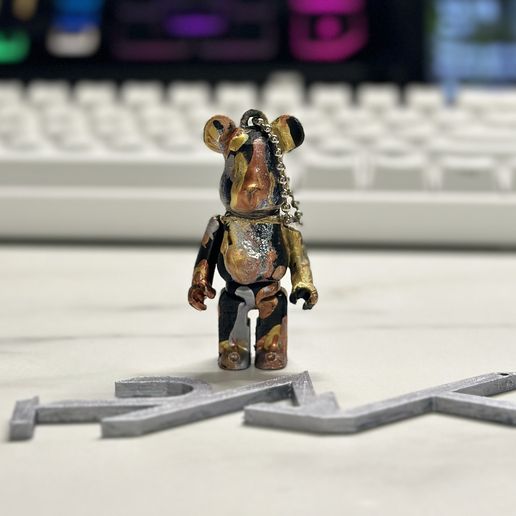 🗝️ BEARBRICK BUNDLE! Keychain(x2), Keytray, Collectable・ STL File for ...