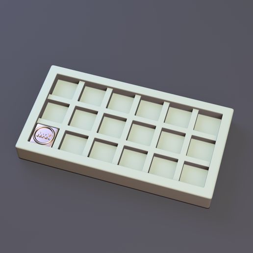 3x6.jpg Artisan Keycap Tray -DIGITAL FILES FOR 3D PRINTING - KEYCAP TRAY FOR ARTISAN KEYCAP