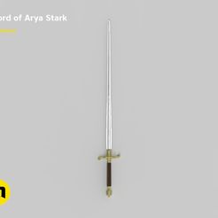 render_color.566.jpg OBJ file Needle Arya sword・3D printing idea to download, 3D-mon