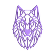 lobo_2d.stl Wolf 2D - Wolf Wall Sculpture