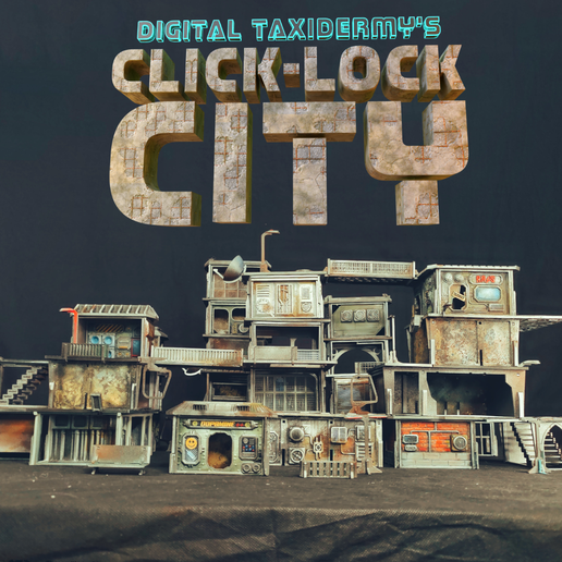 Click-Lock City – Mega Modular Construction Set | 750+ STL Sci-Fi City Builder