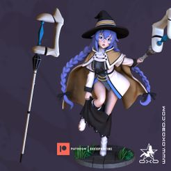 1.jpg Free 3D file Roxy Mushoku Tensei Weapon Cosplay・Model to download and 3D print