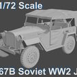 gaz67-0.jpg 1/72 Scale Gaz-67 Soviet WW2 Jeep - Luca Sprues