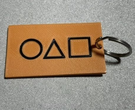 Porte-clé-4.jpeg Squid Game invitation card keyring