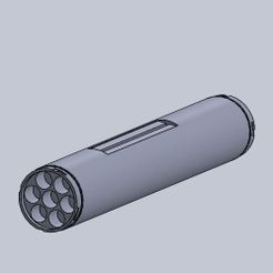 Capture1.JPG Free STL file 1/10th Scale LAU-131 Rocket Launcher・3D printer model to download