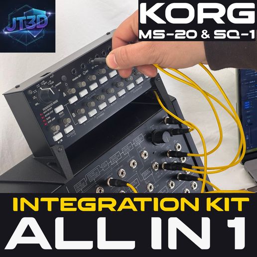🎵 Korg MS-20 & SQ-1 All-in-One Integration Kit #Korg・ STL File