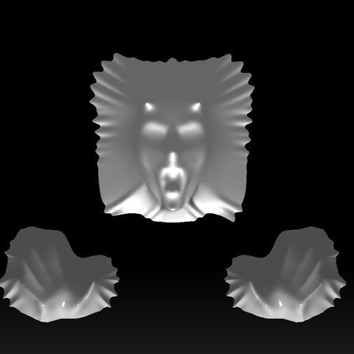 D-head.jpg Fichier OBJ Diable à travers le mur・Objet pour impression 3D à télécharger, Darius_Shem