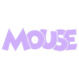 MOUSE.stl Letters and Numbers MICKEY MOUSE | Logo